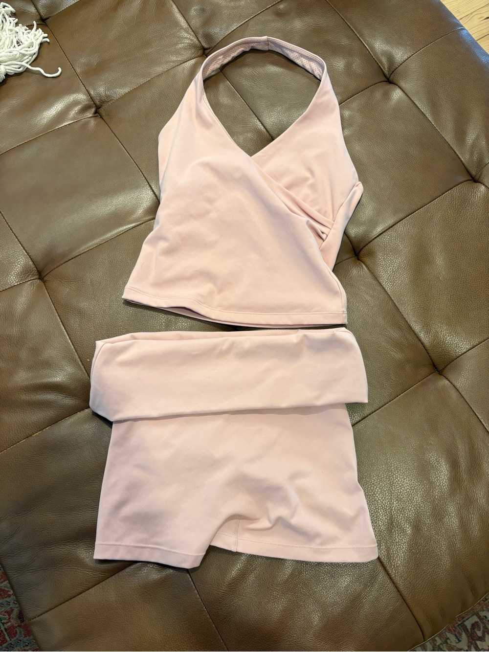 CSB Dusty Pink Form Athena Tank & Folder Shorts